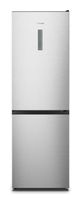 Hisense 207 l / 97 l Kühl-Gefrierkombi freistehend NoFrost 155 kWh Jahr  RB390N4BCC (Grau, Edelstahl) f&uuml;r 536,00 Euro