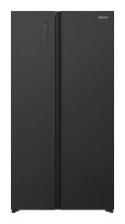 Hisense Side-by-Side Kühl-/ Gefrierkombination 336 l / 191 l 313 kWh NoFrost 1786 mm x 911 mm  RS3P538NAFE (Schwarz, Edelstahl) f&uuml;r 675,00 Euro
