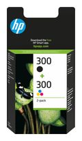 HP originale Druckerpatronen Schwarz, Cyan, Magenta, Gelb 200 Seiten Nr.300 f&uuml;r 68,99 Euro