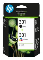 HP Druckerpatronen Schwarz, Cyan, Magenta, Gelb 3 ml 170 Seiten Nr.301 f&uuml;r 59,49 Euro