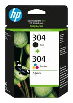 HP Druckerpatronen Schwarz, Cyan, Magenta, Gelb 4 ml 2 ml 120 Seiten Nr.304 f&uuml;r 38,49 Euro