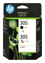 HP originale Druckerpatronen Schwarz, Cyan, Magenta, Gelb 120 Seiten Nr.305 f&uuml;r 30,99 Euro