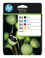 HP Druckerpatronen Schwarz, Cyan, Magenta, Gelb 6 ml 3 ml 300 Seiten Nr.364 f&uuml;r 78,49 Euro