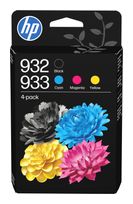 HP originale Druckerpatronen Schwarz, Cyan, Magenta, Gelb 8,5 ml 4 ml 400 Seiten Nr.932 f&uuml;r 83,96 Euro