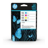 HP originale Druckerpatronen Schwarz, Cyan, Magenta, Gelb 24 ml 16,5 ml 1000 Seiten Nr.950/951 f&uuml;r 136,96 Euro