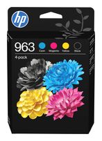HP originale Druckerpatronen Schwarz, Cyan, Magenta, Gelb 47,86 ml 1000 Seiten Nr.963 4er-Pack f&uuml;r 118,96 Euro