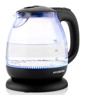 Hyundai 1,0 l Wasserkocher 1100 W (Transparent, Schwarz) VK101 f&uuml;r 26,99 Euro