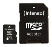 Intenso MicroSDHC Speicherkarte 4 GB Klasse 10 3413450 f&uuml;r 4,99 Euro