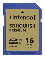 Intenso SDHC Speicherkarte 16 GB Class 1 (U1) Klasse 10 3421470 f&uuml;r 6,99 Euro