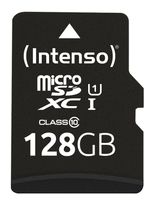 Intenso MicroSDXC Speicherkarte 128 GB Class 1 (U1) Klasse 10 3423491 f&uuml;r 21,96 Euro