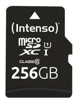 Intenso MicroSD Speicherkarte 256 GB Class 1 (U1) Klasse 10 3423492 f&uuml;r 47,99 Euro