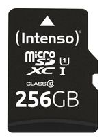 Intenso MicroSD Speicherkarte 256 GB Class 1 (U1) Klasse 10 3424492 f&uuml;r 47,99 Euro