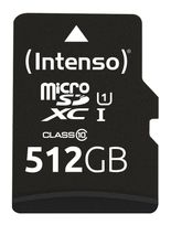 Intenso MicroSD Speicherkarte 512 GB Class 1 (U1) Klasse 10 3424493 f&uuml;r 73,96 Euro