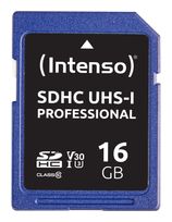 Intenso SDHC Speicherkarte 16 GB Class 3 (U3) Klasse 10 3431470 f&uuml;r 7,49 Euro