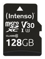 Intenso MicroSDXC Speicherkarte 128 GB Class 3 (U3) Klasse 10 3433491 f&uuml;r 23,99 Euro