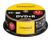 Intenso DVD+R 8.5GB 8x Double Layer 25er Cakebox f&uuml;r 16,99 Euro