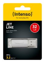 Intenso USB Typ-A Stick 32 GB  Jet Line (Silber) f&uuml;r 9,99 Euro