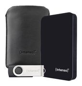 Intenso 2 TB externe Festplatte 2.5"  Memory Drive Bonuspack (Schwarz) f&uuml;r 99,96 Euro