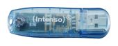Intenso USB Typ-A Stick 4 GB  Rainbow Line (Blau) f&uuml;r 4,49 Euro