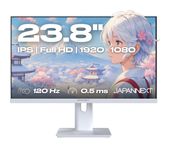 JAPANNEXT Full HD Monitor 60,5 cm (23.8 Zoll) 16:9 0,5 ms 300 cd/m²  JN-I238FHD120F-HSP-W (Weiß) f&uuml;r 149,99 Euro
