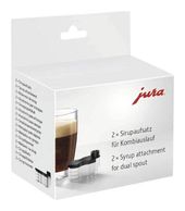 JURA Syrup attachment (Schwarz, Transparent) 25069 Sirupaufsatz für Kombiauslauf (2er-Set) f&uuml;r 14,99 Euro
