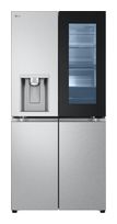 LG Side-by-Side Kühl-/ Gefrierkombination 288 l / 220 l 314 kWh NoFrost 1787 mm x 835 mm  GMG861MBAE (Schwarz, Edelstahl) f&uuml;r 1.695,00 Euro