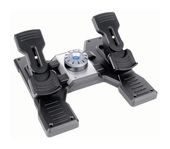 Logitech Analog / Digital Flugsimulation für PC  Pro Flight Rudder Pedals (Schwarz, Silber) f&uuml;r 128,96 Euro