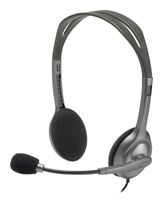 Logitech Ohraufliegender Kopfhörer Kabelgebunden  H110 (Grau, Dunkles Grau) f&uuml;r 17,99 Euro