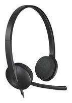 Logitech Ohraufliegender Kopfhörer Kabelgebunden USB Typ-A  H340 (Schwarz) f&uuml;r 31,99 Euro