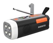 Marmitek Bluetooth DAB, DAB+, FM Radio Tragbar IPX3  RESQ200 Kurbelradio (Schwarz) f&uuml;r 66,46 Euro