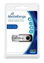 MediaRange USB Type-A / Micro-USB Stick 64 GB  MR912 (Schwarz, Silber) f&uuml;r 9,99 Euro