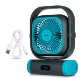 Medion Ventilator Zimmerdecke, Flur, Tisch 48 dB  E10TF MD12065 (Schwarz, Blau) f&uuml;r 39,95 Euro