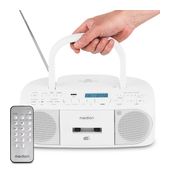 Medion Bluetooth DAB+, FM, PLL Radio Persönlich  Life DRX-1 Plus Boombox (Weiß) f&uuml;r 79,95 Euro