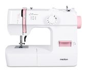 Medion LIFE Nähmaschine SM70 (MD 11179) 12 verschiedene Stickmuster, 4 Schritte Knoploch, einstellbare Stichlänge, 70 Watt Motorleistung f&uuml;r 91,46 Euro