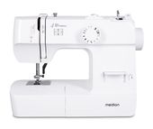 Medion LIFE Nähmaschine SM70 (MD 11179) 12 verschiedene Stickmuster, 4 Schritte Knoploch, einstellbare Stichlänge, 70 Watt Motorleistung f&uuml;r 92,96 Euro