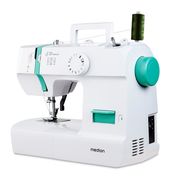 Medion LIFE Nähmaschine SM70 (MD 11179) 12 verschiedene Stickmuster, 4-Stufen-Knopfloch, einstellbare Stichlänge, 70-Watt-Motorleistung f&uuml;r 91,46 Euro