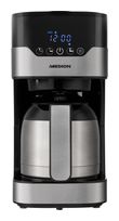 Medion 10 Tassen Thermo Filterkaffeemaschine 1,2 l  MD18458 (Schwarz, Edelstahl) f&uuml;r 52,46 Euro