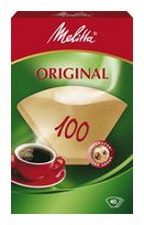 Melitta Einweg-Kaffeefilter  Filtertüten 100 naturbraun 40 Stück Aromapor-Papier (Braun) f&uuml;r 1,99 Euro