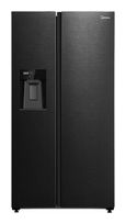 MIDEA Side-by-Side Kühl-/ Gefrierkombination 372 l / 197 l 208 kWh NoFrost 1793 mm x 910 mm  MDRS761MYC45 (Schwarz) f&uuml;r 1.049,00 Euro