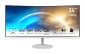 MSI Quad HD Monitor 86,4 cm (34 Zoll) 21:9 4 ms 300 cd/m²  Pro MP341CQWDE (Weiß) f&uuml;r 237,96 Euro