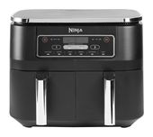 Ninja Doppel Heißluftfritteuse 7,6 l 2470 W  AF300EU (Schwarz) f&uuml;r 123,96 Euro