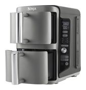 Ninja Doppel Heißluftfritteuse 9,5 l 2470 W  SL400EU (Schwarz, Grau) f&uuml;r 148,96 Euro