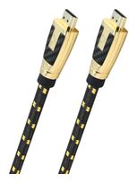 OEHLBACH 48 Gbit/s Stecker Gerade HDMI auf HDMI Typ A (Standard) 7,5 m  Carb Connect Ultra (Schwarz, Gold) f&uuml;r 401,00 Euro