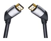 OEHLBACH 48 Gbit/s Stecker Abgewinkelt HDMI auf HDMI Typ A (Standard) 1,5 m  Easy Connect (Schwarz) f&uuml;r 17,46 Euro
