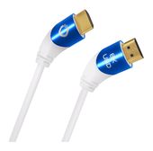 OEHLBACH 48 Gbit/s Stecker Abgewinkelt HDMI auf HDMI Typ A (Standard) 2 m  Shape Magic (Blau, Weiß) f&uuml;r 27,46 Euro