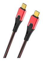 OEHLBACH 20 Gbit/s Stecker Rundkabel USB C auf USB C bis 60 W 2 m  USB Evolution CC (Rot) f&uuml;r 83,96 Euro
