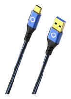 OEHLBACH Stecker Rundkabel USB A auf USB C 3 m  USB Plus C3 (Blau) f&uuml;r 44,96 Euro