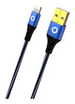 OEHLBACH 0,48 Gbit/s Stecker Rundkabel USB A auf USB C/Lightning 2 m  USB Plus Li (Blau) f&uuml;r 49,96 Euro