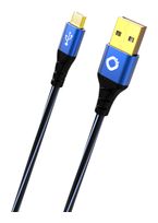 OEHLBACH 0,48 Gbit/s Stecker Rundkabel USB A auf Micro-USB B 0,5 m  USB Plus Micro (Schwarz, Blau) f&uuml;r 15,46 Euro