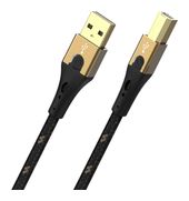 OEHLBACH 0,48 Gbit/s Stecker Rundkabel USB A auf USB B 2 m  USB Primus B (Schwarz, Gold) f&uuml;r 43,46 Euro